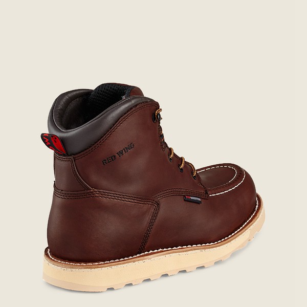 Red Wing Work Boots Mens Brown - Traction Tred - 6-inch Waterproof Soft Toe - 4765913-ZJ